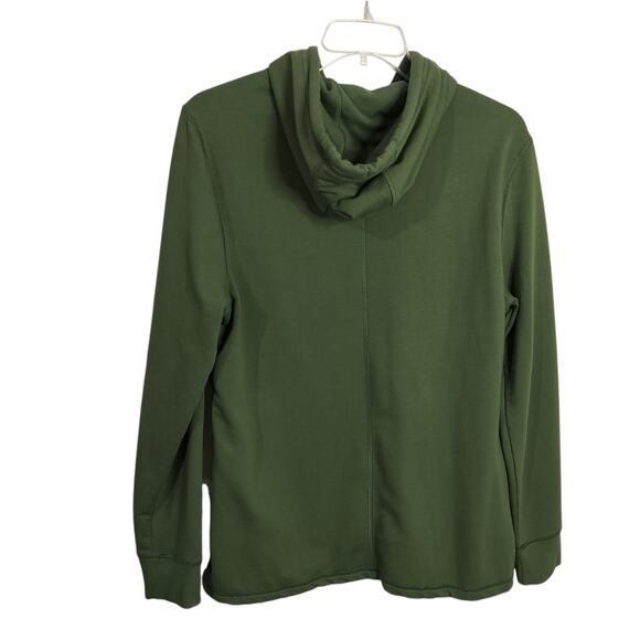 4581) Jockey Sport Men's Green  Cozy Pullover Hoodie Large - Picture 4 of 9